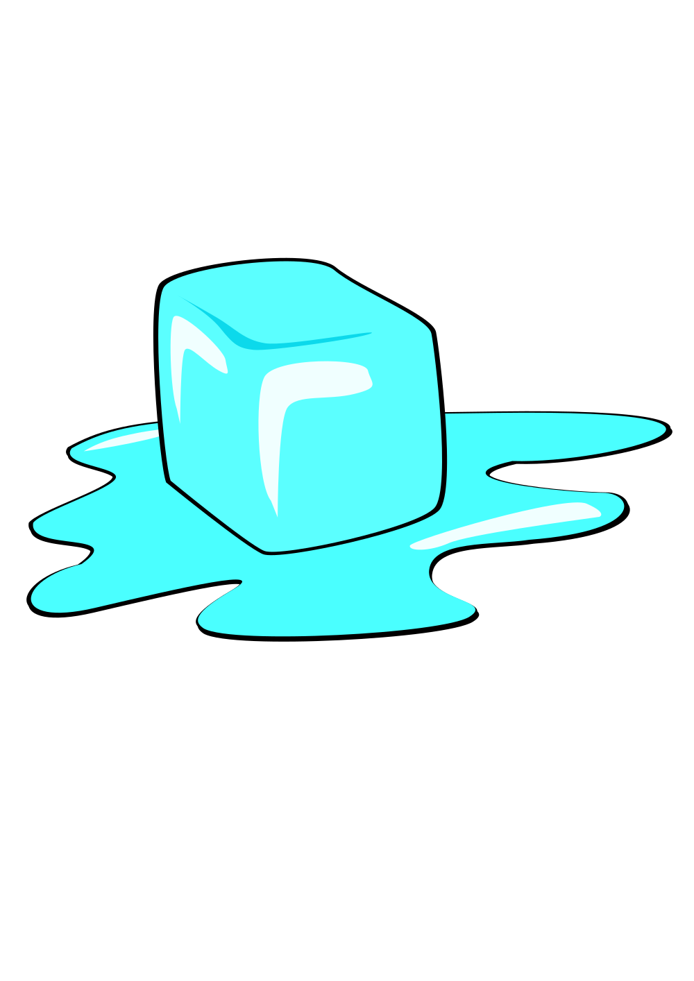 OnlineLabels Clip Art Ice Cube